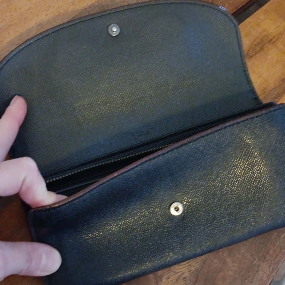 Coach Black Bear Fuzz Slim Envelope Wallet - Picture 5 of 14